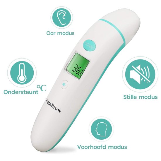 Infrarood thermometer Thermometer Baby Digitaal Koorts Voorhoofd