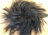 Hair Bun XXL Messy Bun Knot donkerbruin  Haarstuk Extensions 85gram  Ø20cm Monofibre