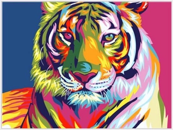 Schilderen op Nummer Volwassenen inclusief Houten Canvas en Penselen