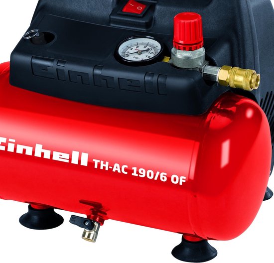 50 10 Aanzuigcapaciteit:... - OF Einhell 190/6/8 bol TC-AC 2200 - Compressor - L W - bar | tank