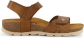 Travelin' Altea - Leren Dames Sandalen - Slippers - Cognac bruin - Maat 38