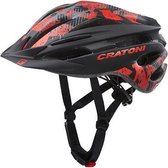 Cratoni Pacer Fietshelm - Maat XS/S - (52-54cm) - Zwart Rood