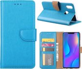 Bookcase Geschikt voor: Huawei P Smart Plus 2018 - Turquoise - portemonnee hoesje