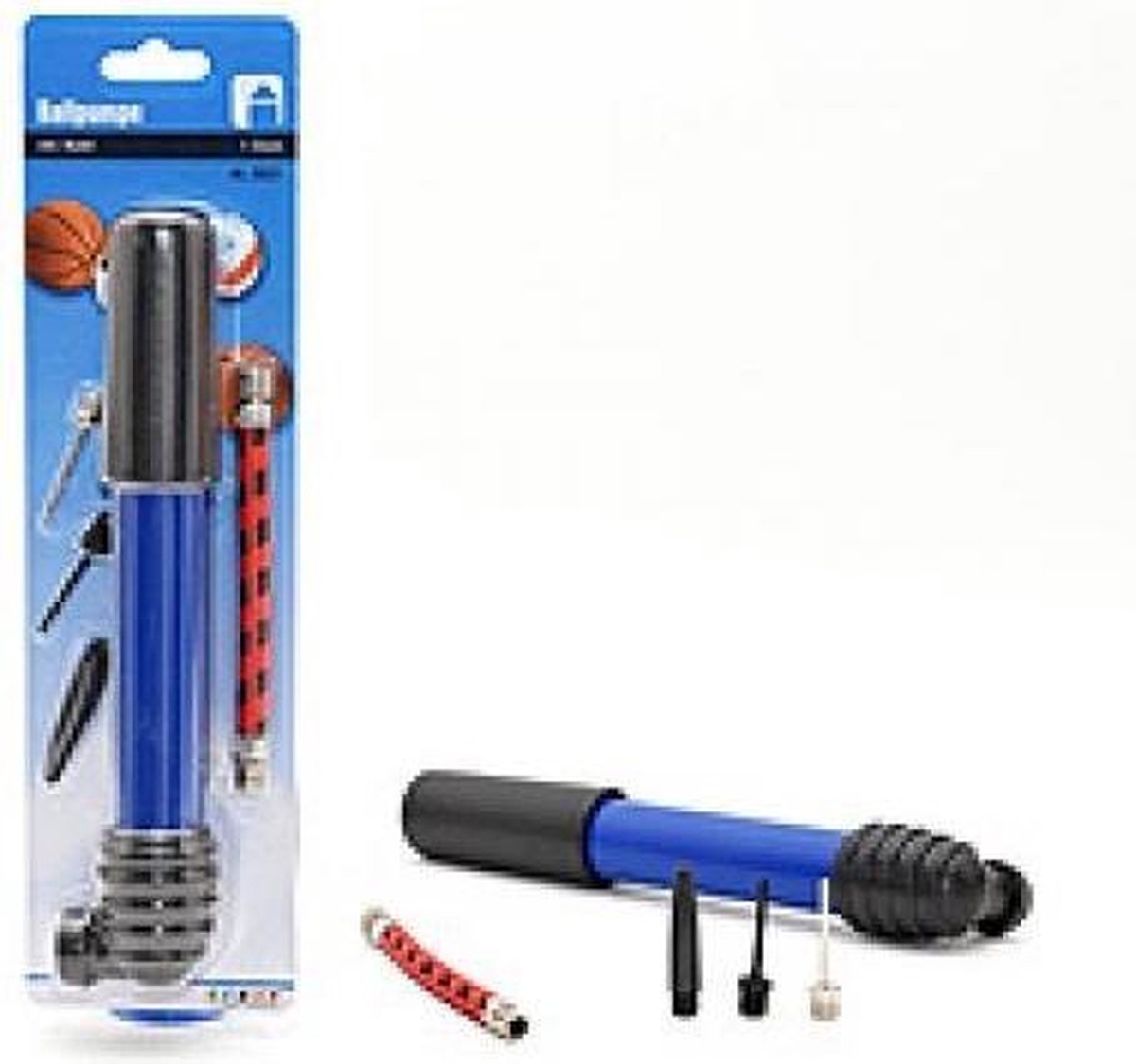 Cyrank Pompe à Bille Avec Manomètre – Acier Inoxydable, Pour Ballons De Sport, Léger 95 G