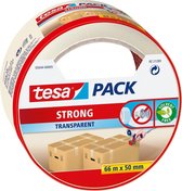 4x Tesa verpakkingstape transparant 66 mtr x 50 mm - Klusmateriaal - Verpakkingsmateriaal - Inpakmateriaal - Verpakkingsbenodigdheden - Verpakkingstape/inpaktape - Dozen afsluittape