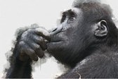 Canvas Schilderij Chimpansee