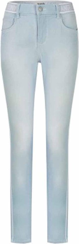 houd er rekening mee dat atoom royalty Angels Skinny Dames Jeans Licht Blauw Pipping (streep)One size | bol.com