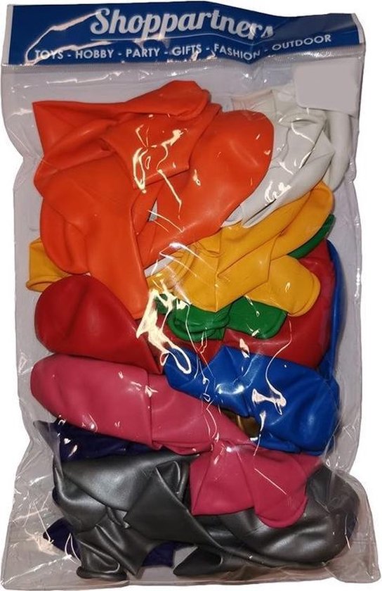 Gekleurde ballonnen 30 stuks - Shoppartners