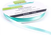 Vaessen Creative • Satijnlint dubbel 6 mm Aqua