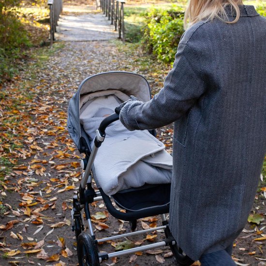 BEMINI Voetenzak - Biside 0-12m - Warme teddy - Grizou van Bemini — afbeelding 3