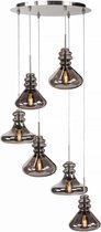 HighLight hanglamp Astoria 6 lichts Ø 46 cm - mat staal