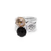 Melano Twisted Just got loved ringen set - zilverkleurig - dames - maat 58
