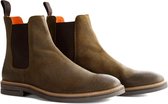 Travelin Newburgh Chelsea - Leren herenschoenen - Groen geborsteld Leer - Maat 44