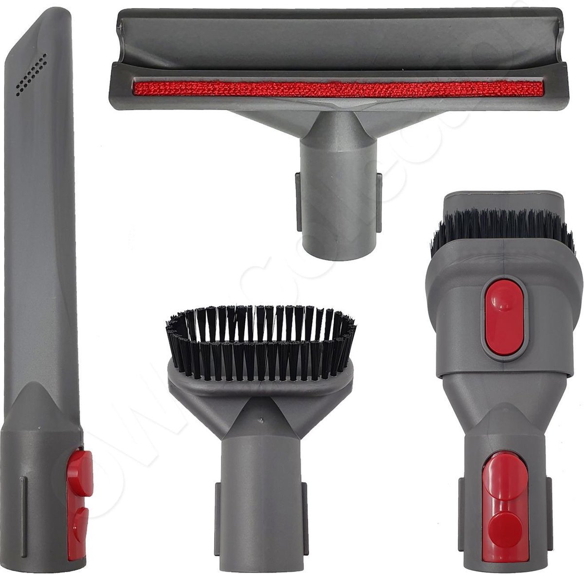 Borstel accessoire zuigmond set - borstels accessoires zuigmonden set 4 delig - geschikt voor Dyson V7 V8 V10 V11 V15 sv10 sv11 sv12 sv14 sv16 sv17 sv22