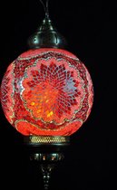 Hanglamp - Turks - Oosters - rood - circa - Ø 25 cm