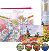Holland Tulpen Kleur Kaarten Potloden Magneet Pakket