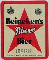 Metalen Bord Heineken Pilsener Red Star 20x30cm