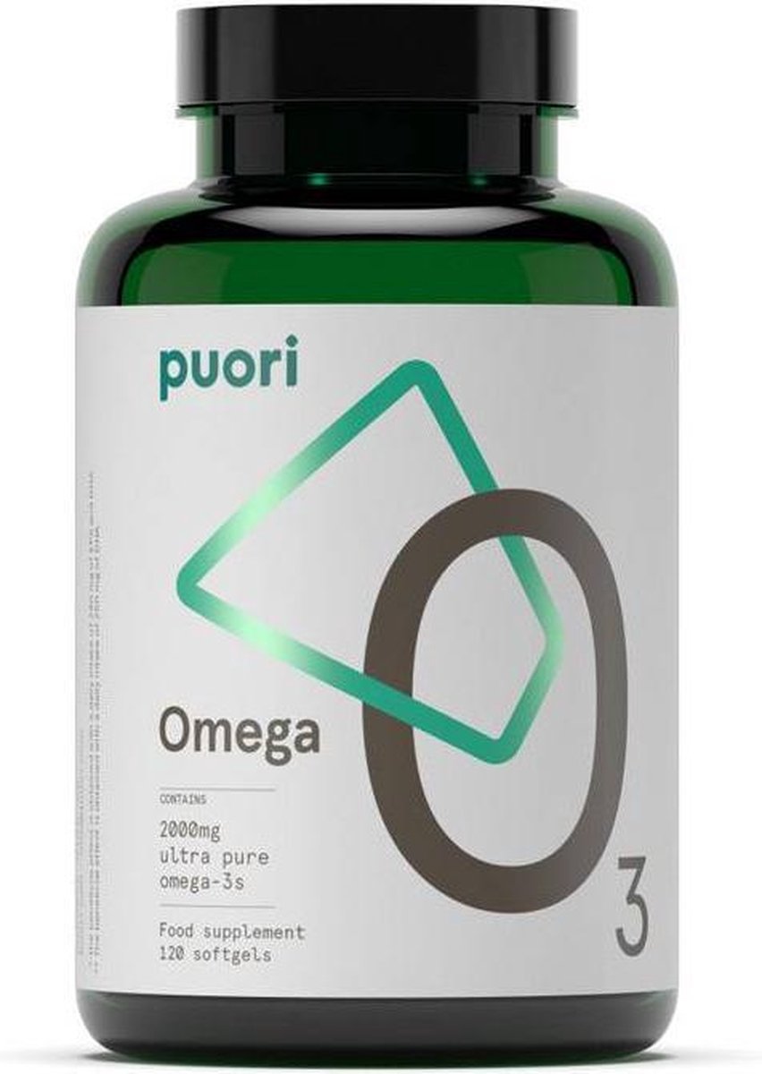 Puori - O3 - Omega 3 - Zuivere formule - Supplement - 180 softgels