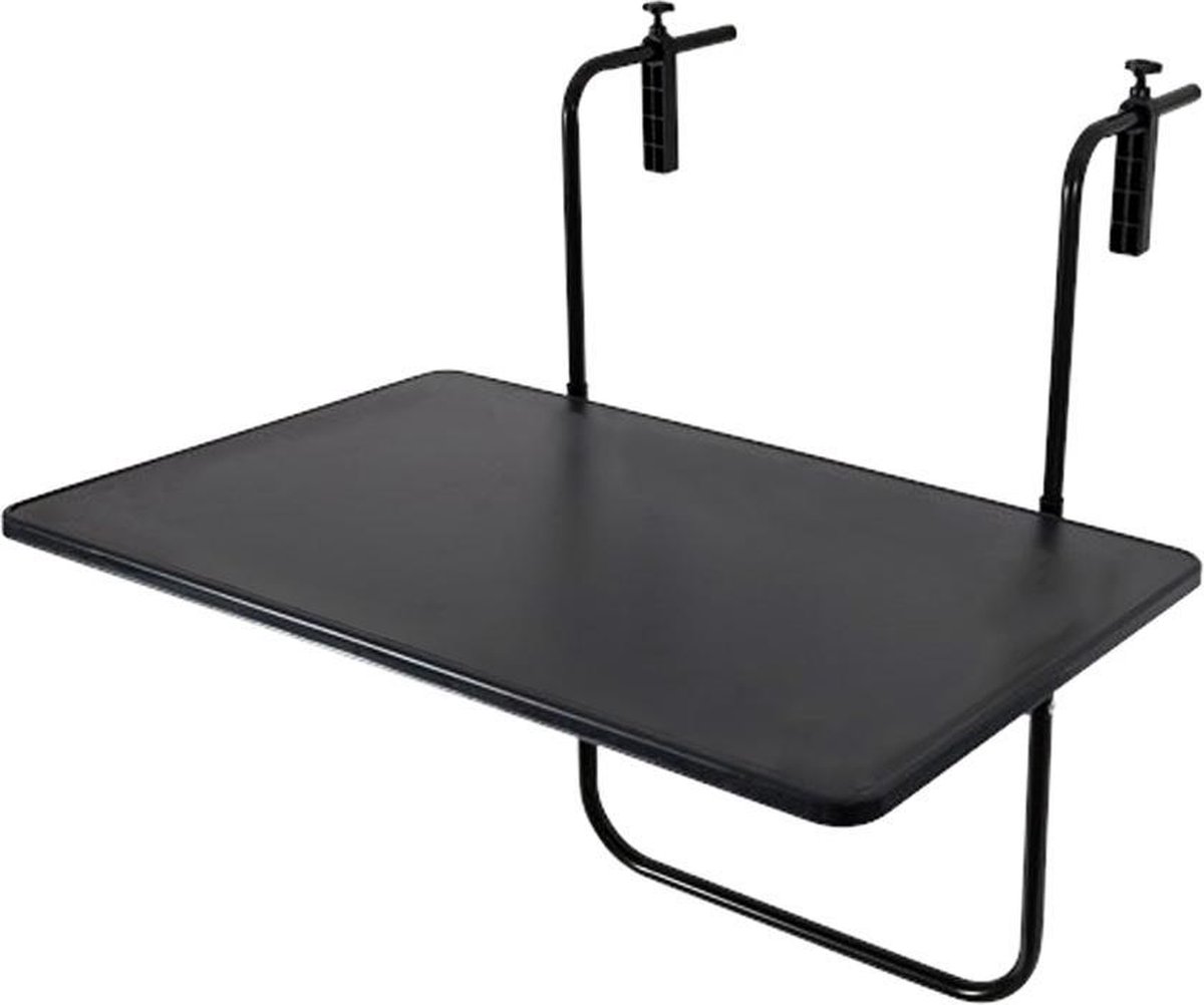 Balkontafel 60X40cm, mat zwart