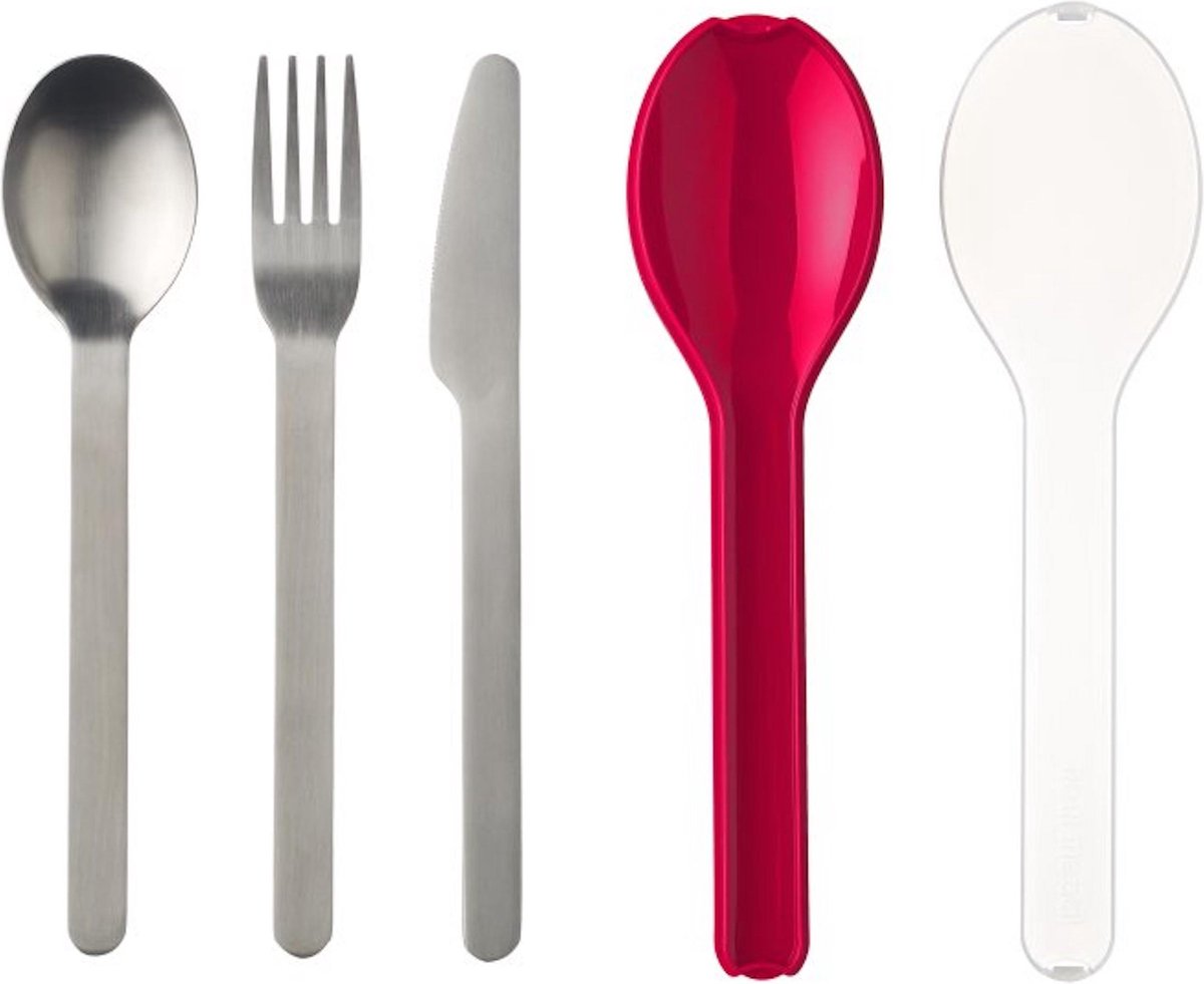 BEWOS Besteck Set für 12 Personen, 60 teilig Essbesteck Set inkl. Messer, Gabel, Löffel, Besteck