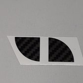 Carbon look sticker voor oud model velgembleem BMW Modellen E34 E36 E38 Z1 Z3