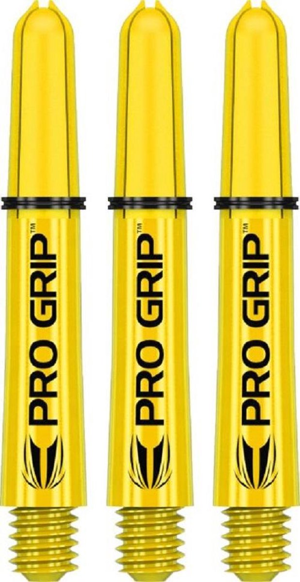 Target Pro Grip Dartshafts - Geel - Short - (1 Set) van Target — afbeelding 2