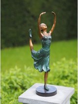Tuinbeeld - bronzen beeld - Ballerina - Bronzartes - 46 cm hoog