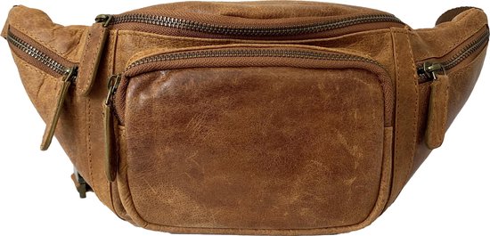 Warmte Bakkerij Bakken Lundholm leren Heuptas heren leer cognac bruin - Hoge kwaliteit - Crossbody  tas heren... | bol.com