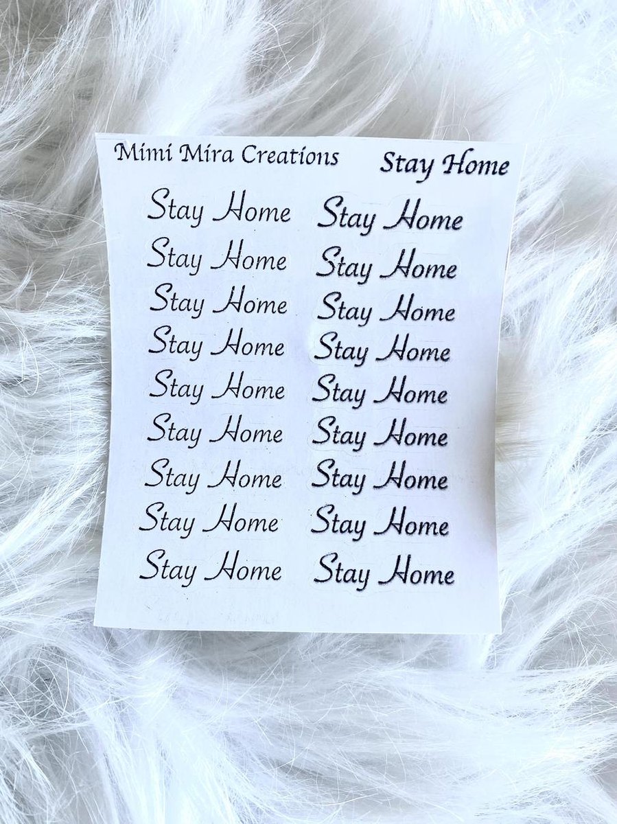 Mimi Mira Creations Functional Planner Stickers Stay Home