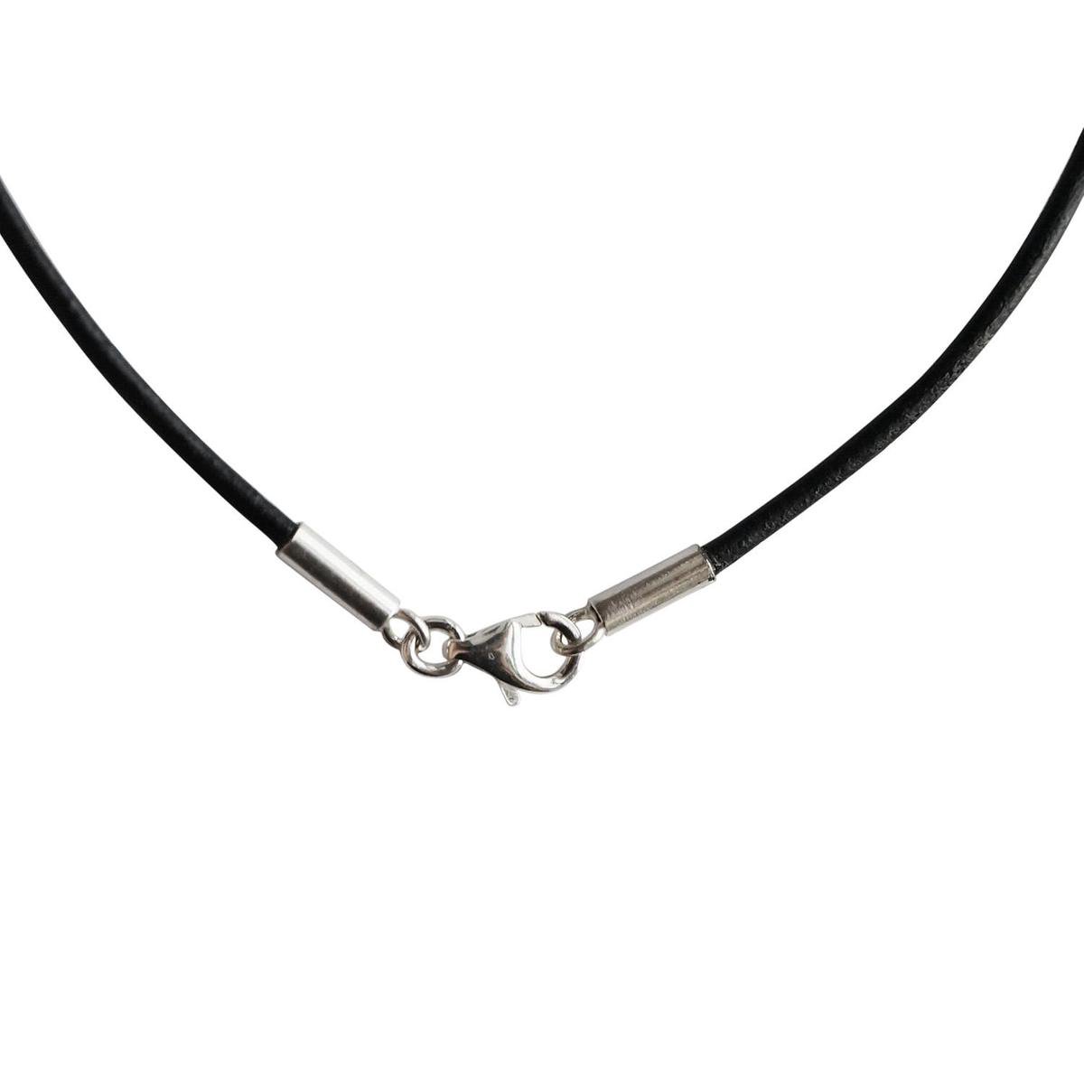 AuBor ®. Leren ketting. 2mm × 52cm