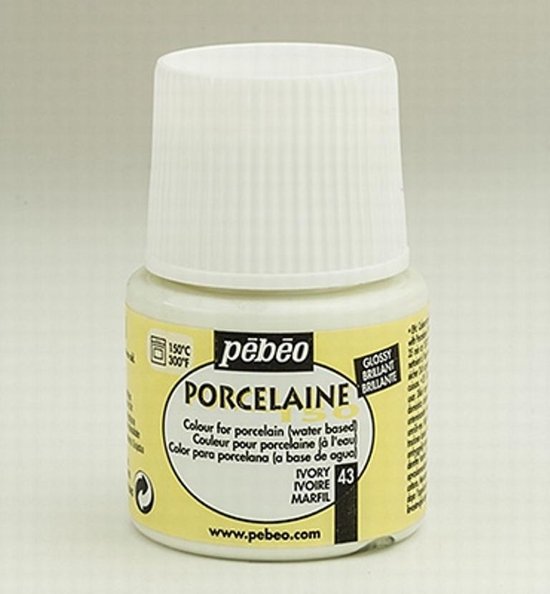 Foto: Porseleinverf 43 ivory pebeo 45ml