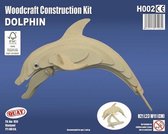 Bouwpakket 3D Puzzel Dolfijn - hout