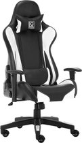 LC Power Sentinel - E-Sports - Game stoel - Ergonomisch - Bureaustoel - Verstelbaar - Racing - Gaming Chair - Zwart / Wit