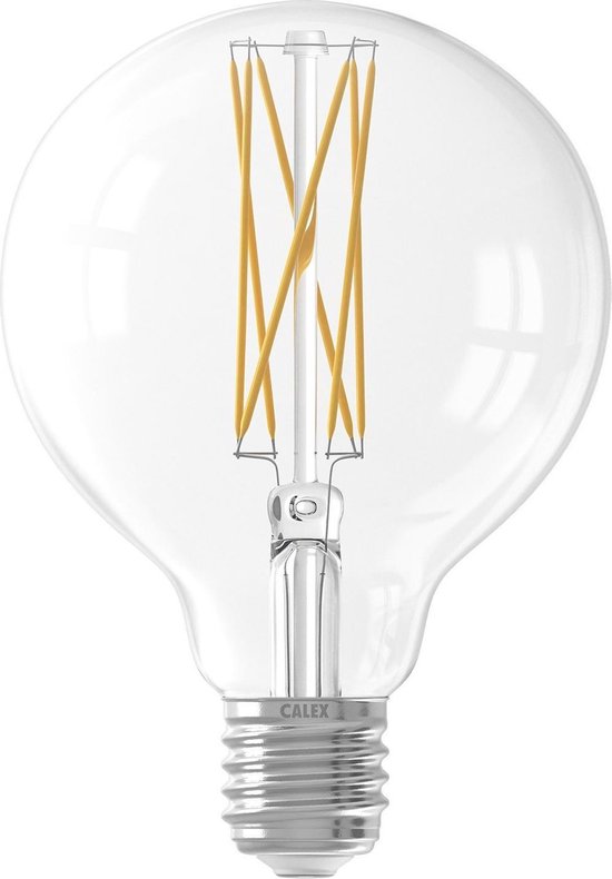 Calex Lichtbron E27 Globelamp Calex Transparant - Glas Transparant - 14x10x10cm (hxbxd) | bol.com