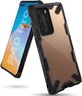 Ringke Fusion X Huawei P40 Case - Zwart/Transparant