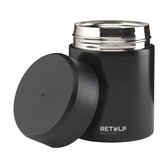 Retulp Food container - Lunchbox - Thermos - 400 ml - Zwart