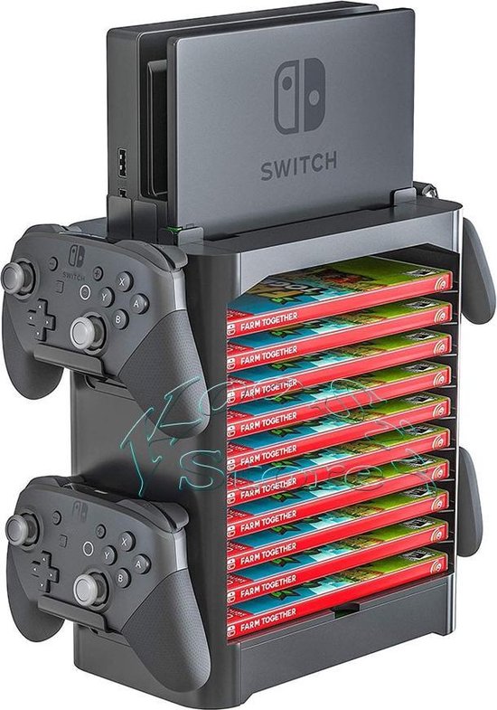 Nintendo Switch Opslagstandaard - Plaats Voor 4 Controller - Game Opslag - Multifunctioneel - Medicca