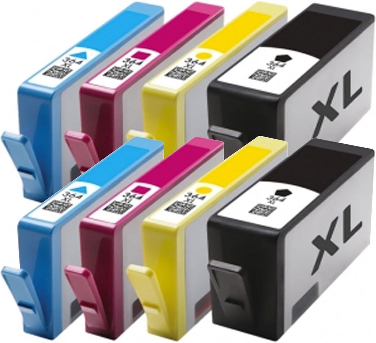 Inkmaster Huismerk HP 364XL Cartridge multipack van 8 stuks (2x alle kleuren) voor HP Photosmart 5510 ,5514, 5515 ,5520 ,5522 ,5524 ,5525 ,6510 ,6520 ,6525 ,7510, 7520 ,B109n , B110 ,B209a ,B210, B8550 ,C5380 ,C6380 ,D5460