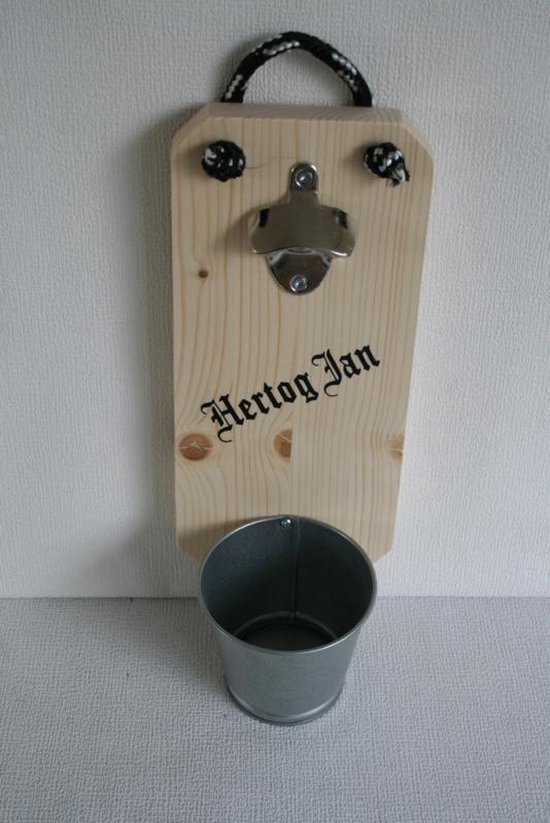 Wandflesopener, aan de muur gemonteerde bierflesopener vintage stijl
