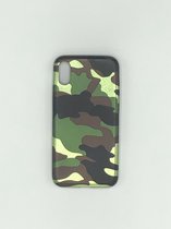 Iphone 10 Hardcase Telefoon Cover Leger/Army Patroon
