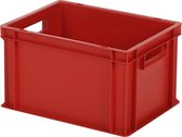 Stapelbak - Opbergbox - 400x300xH236mm - rood