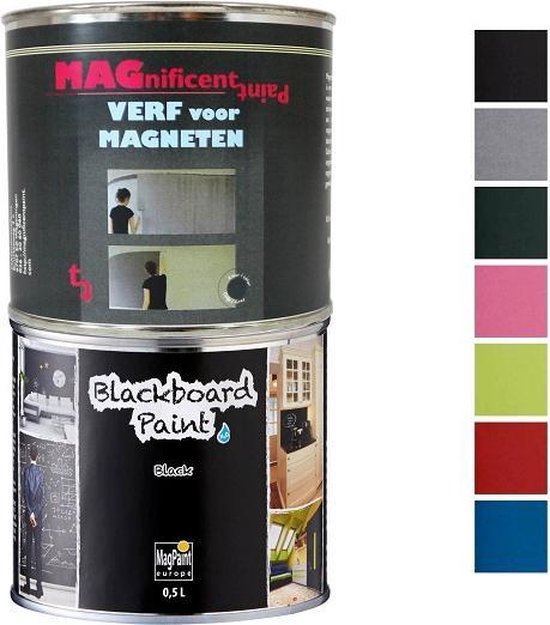 meester Munching Onderbreking Magnetisch Schoolbordverf Verfpakket kleur Zwart (voor 2 m²  magneet-schoolbord) | bol.com