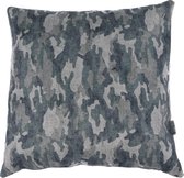 Sierkussen - Camo - Groen En Grijs - 50 Cm X 50 Cm