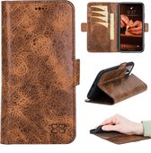 Bouletta - iPhone 11 - leder BookCase hoesje - Vegetal Brown