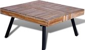Salontafel Massief hout - koffietafel (Incl LW3D Klok) l - coffee table woonkamertafel