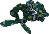 Jessidress Elastieken Haar Scrunchies met bloemen print Set Haar Elastiekjes - Groen
