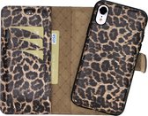 Bouletta Uitneembare leder hoesje iPhone Xr - Smooth Leopard
