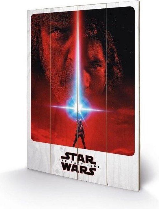 STAR WARS 8 The Last Jedi - Houten wandbord 40X59 - Teaser