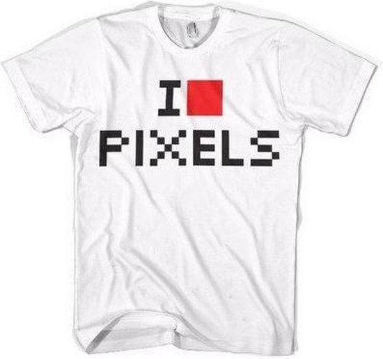 Merchandising GEEK - T-Shirt I Love Pixels (S)