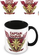 Captain Marvel - Protector Zwart Binnenkant Mok